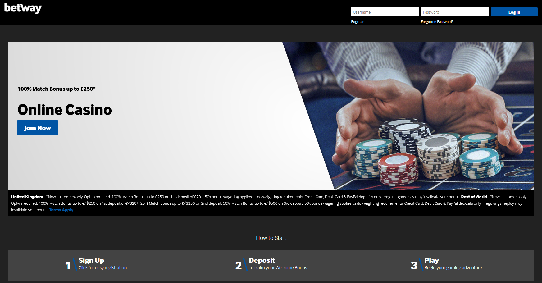 betway bonus